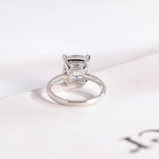 3.0 CT Cushion Cut solitaire Moissanite Engagement Ring