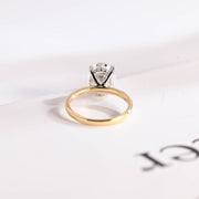 3.0 CT Oval Cut Hidden Halo Moissanite Engagement Ring