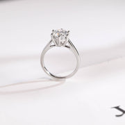 2.0 CT Round Cut solitaire Moissanite Engagement Ring