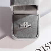 3.0 CT Cushion Cut halo Moissanite Engagement Ring