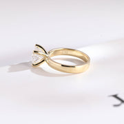 2.0 CT Round Cut solitaire Moissanite Engagement Ring