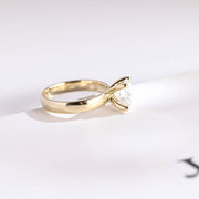 2.0 CT Round Cut solitaire Moissanite Engagement Ring