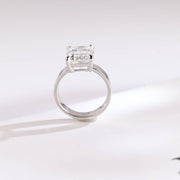 3.0 CT Emerald Cut solitaire Moissanite Engagement Ring