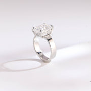 3.0 CT Emerald Cut solitaire Moissanite Engagement Ring