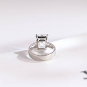 3.0 CT Emerald Cut solitaire Moissanite Engagement Ring