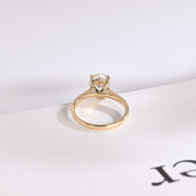 2.0 CT Oval Cut Hidden halo Moissanite Engagement Ring