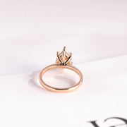 2.0 CT Pear Cut hidden halo style Moissanite Engagement Ring