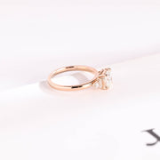 1.0 CT Cushion Cut Five Stone style Moissanite Engagement Ring