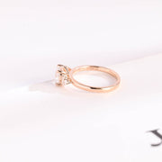 1.0 CT Cushion Cut Five Stone style Moissanite Engagement Ring