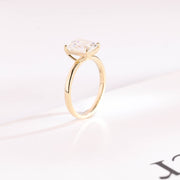 3.0 CT Emerald Cut solitaire Moissanite Engagement Ring