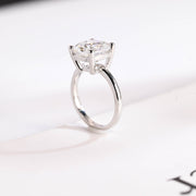 3.0 CT Cushion Cut solitaire Moissanite Engagement Ring