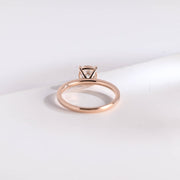 1.0 CT Cushion Cut solitaire Moissanite Engagement Ring