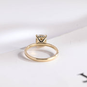 2.0 CT Cushion cut Pave & Hidden Halo Moissanite Engagement Ring