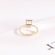 3.0 CT Emerald Cut solitaire Moissanite Engagement Ring