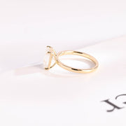 3.0 CT Emerald Cut solitaire Moissanite Engagement Ring