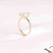 3.0 CT Emerald Cut solitaire Moissanite Engagement Ring