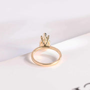 3.0 CT Pear Cut Solitaire Moissanite Engagement Ring