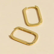 Plain Earrings Gold Hoops