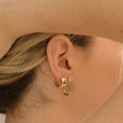 Plain Earrings Gold Hoops