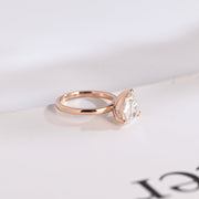 2.0 CT Trillion Cut solitaire Moissanite Engagement Ring