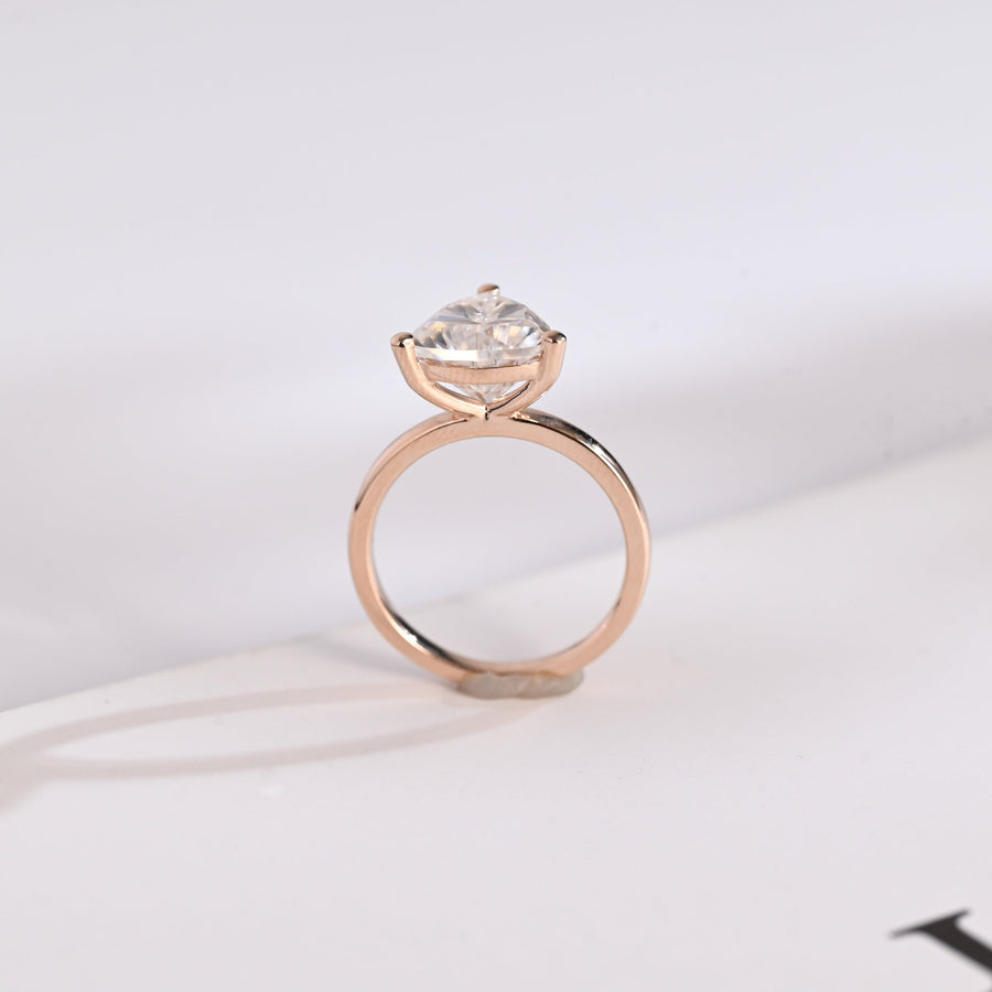 2.0 CT Trillion Cut solitaire Moissanite Engagement Ring