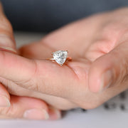 2.0 CT Trillion Cut solitaire Moissanite Engagement Ring