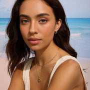 0.35 TCW Double Hoop Pave Huggie Earrings