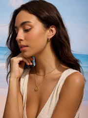 0.35 TCW Double Hoop Pave Huggie Earrings