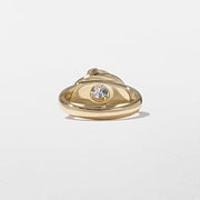 1.0- 3.0 CT Round Lab Grown Diamond Bezel Style Engagement Ring