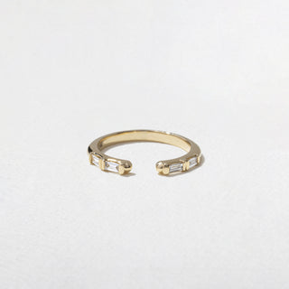 0.24 TCW baguette- Open Wedding Band