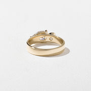 1.10- 3.0 CT Pear Lab Grown Diamond Two Stone Engagement Ring