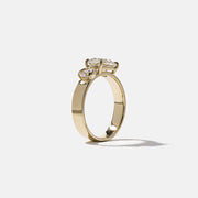 1.60- 3.50 CT Oval Lab Grown Diamond Two Stone Engagement Ring