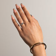 1.60- 3.50 CT Oval Lab Grown Diamond Two Stone Engagement Ring