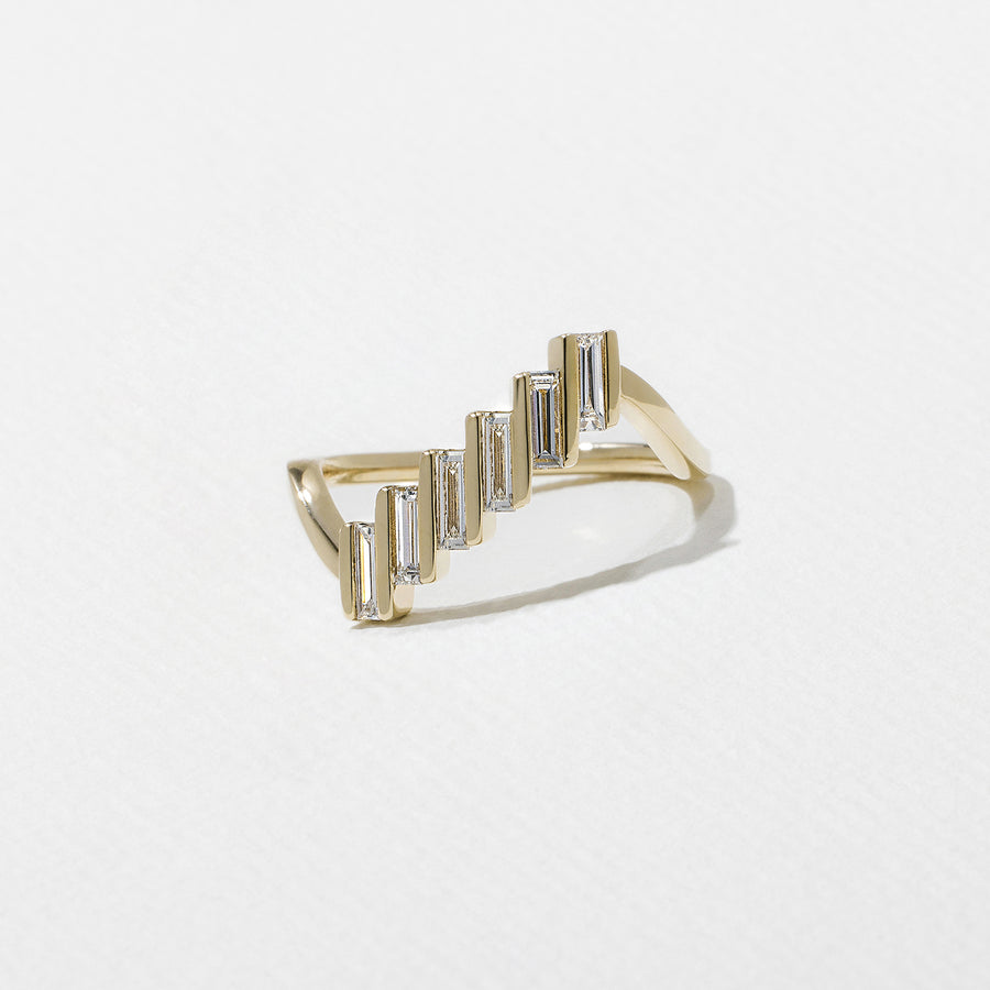 0.36 TCW Baguette Shape Minimalist Wedding Band