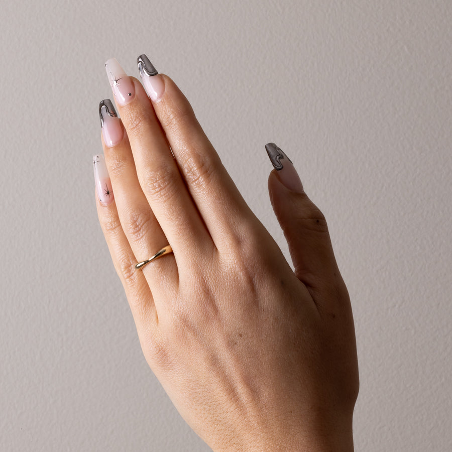 Plain Curved Unique Wedding Band