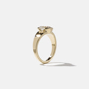 Oval cut CVD lab grown diamond solitaire ring with half bezel setting, G color, VS2 clarity, 1.50–3.50 carat