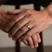 Beveled Edge Man's Wedding Band