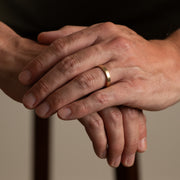 Comfort-Fit Finish. Man's Wedding Band