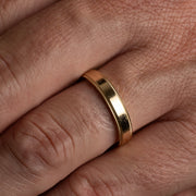 Milgrain and Beveled Edge Men's Wedding Band