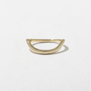 Unique Curved Wedding Band