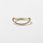 Unique Curved Wedding Band