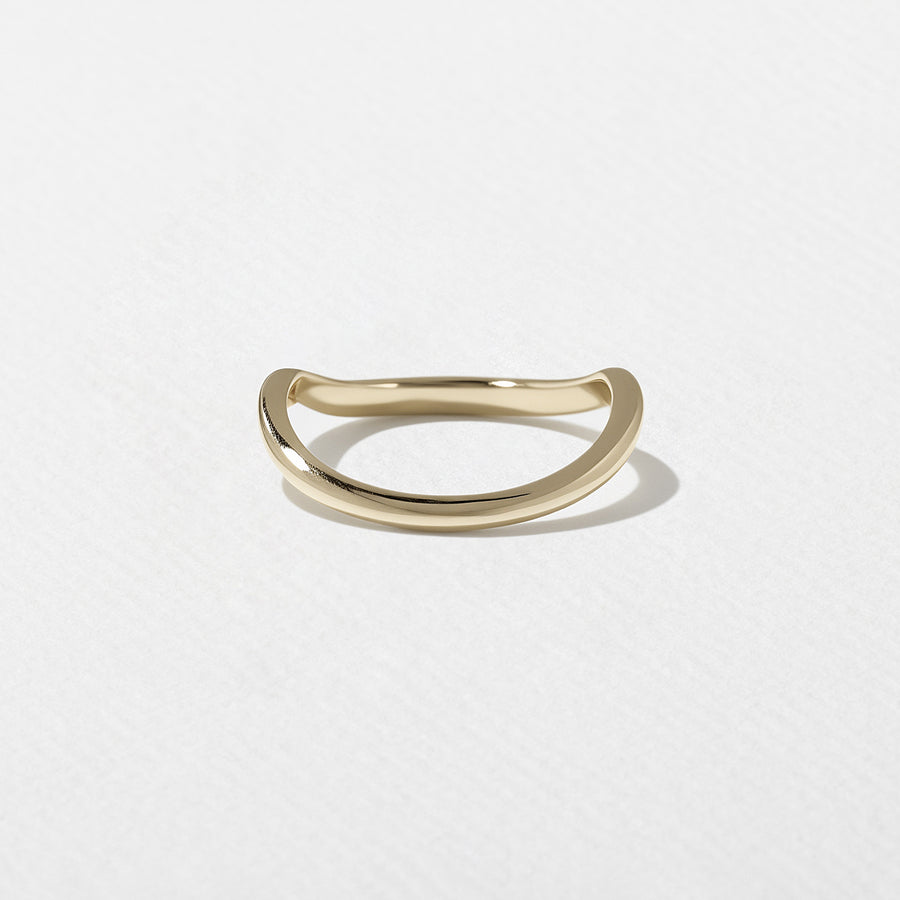 Unique Curved Wedding Band
