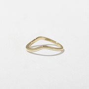 Unique Curved Wedding Band