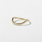 Unique Curved Wedding Band