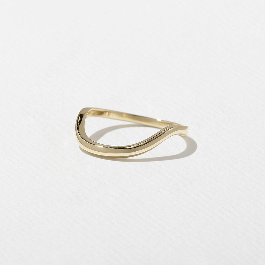 Unique Curved Wedding Band