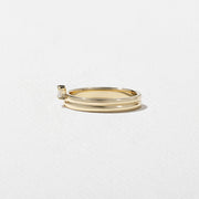 0.20 TCW Emerald Shape Minimalist Wedding Band