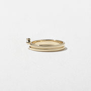 0.20 TCW Pear Shape Minimalist Wedding Band