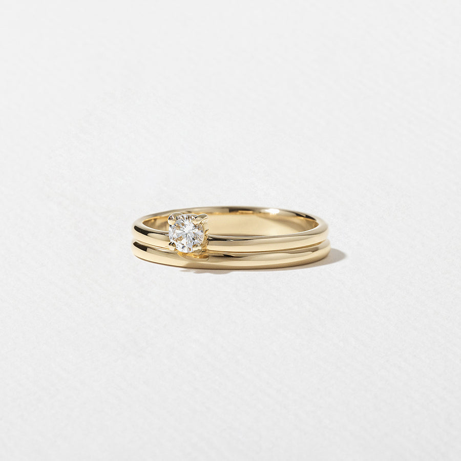 0.20 TCW Round Shape Minimalist Wedding Band