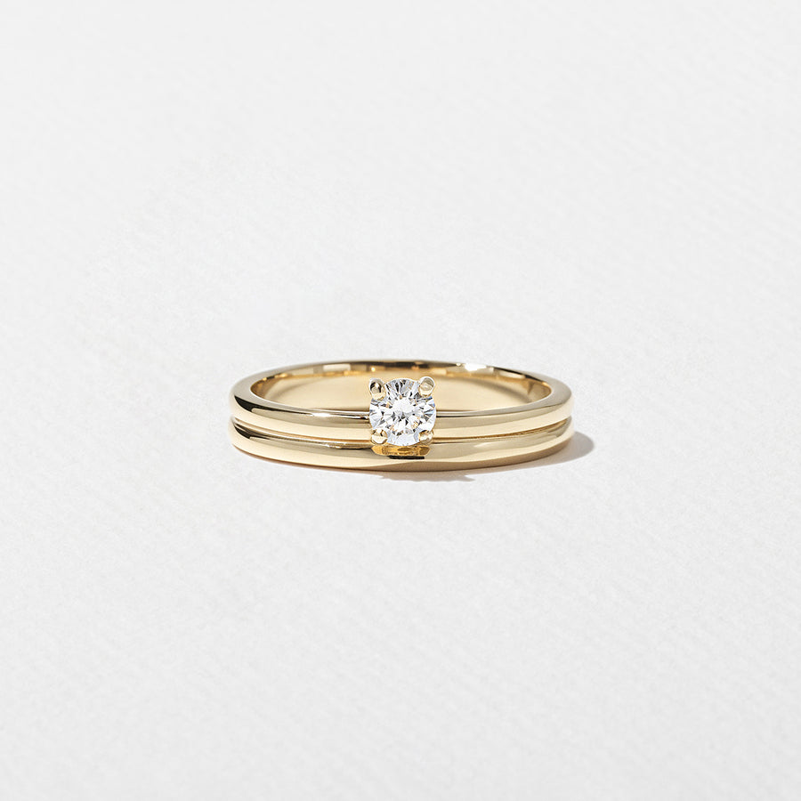 0.20 TCW Round Shape Minimalist Wedding Band