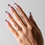 0.20 TCW Pear Shape Minimalist Wedding Band